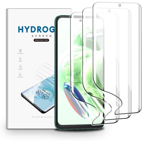 CAUC-Film Hydrogel pour Xiaomi Redmi Note 12, 3 Pièces TPU Film Protection Écran HD Clair Doux Transparent Film de Protection d'écran