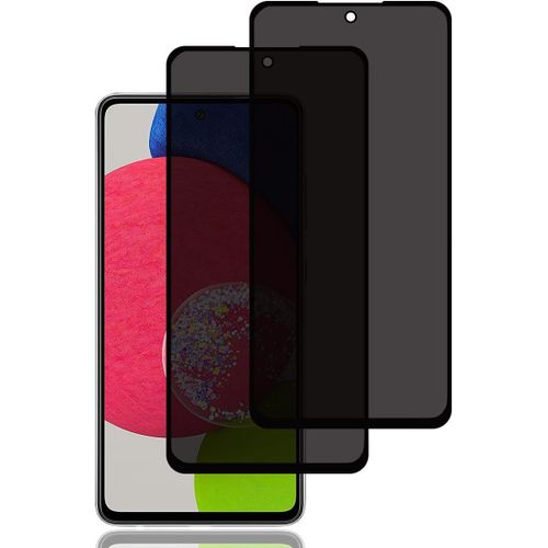 Cauc-Verre Trempé Anti-Espion Pour Samsung Galaxy A52/A52s [2 Pièces], Protection D'écran Anti-Espion, Protecteur D'écran De Confidentialité, 9h Dureté,Anti-Rayures,Film De Protection Écran Pour Gala