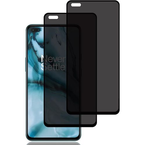 Cauc-Verre Trempé Anti-Espion Pour Oneplus Nord 5g [2 Pièces], Protection D'écran Anti-Espion, Protecteur D'écran De Confidentialité, 9h Dureté, Sans Bulles, Anti-Rayures, Privacy Protecteur Écran
