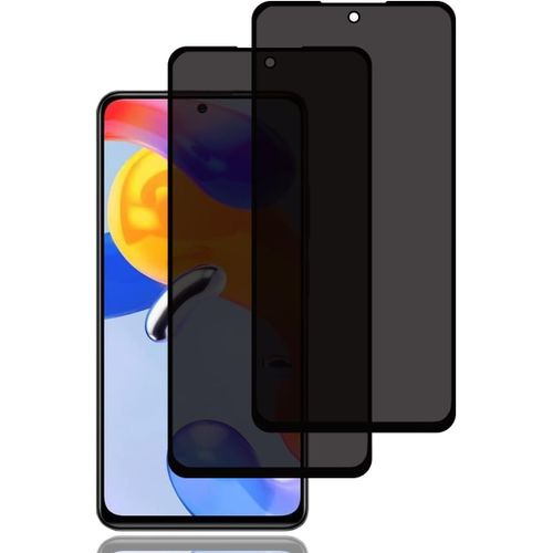 Cauc-Verre Trempé Anti-Espion Pour Xiaomi Redmi Note 11 Pro 4g/5g [2 Pièces], Protection D'écran Anti-Espion, Protecteur D'écran De Confidentialité, 9h Dureté, Anti-Rayures, Film De Protection Écran