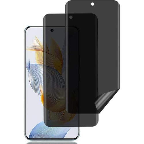 KAL-Protection D'Écran Anti-Espion Pour Honor 90 [2 Pièces], Anti-Spy Protège Écran, Privacy Film En Tpu Flexible, Sans Bulles, Anti-Rayures, Privacy Protection Protecteur Écran Pour Honor 90 5G