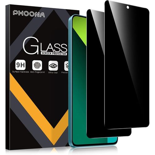 Cauc-2 Pièces Anti-Espion Verre Trempé Pour Xiaomi Redmi Note 13 Pro 5g, Privacy Protection D'écran Pour Redmi Note 13 Pro, Anti-Peeping, Anti-Spy, Dureté 9h, Anti Rayures Film Protection