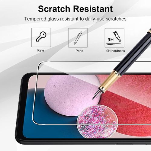Verre Trempé Compatible Avec Samsung Galaxy A13 4g&5g,3 Pièces Film Protection Écran Et 3 Pièces Caméra Arrière Protecteur,Anti Rayures - Dureté 9h Glass - Sans Bulles