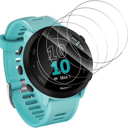 Tempered Glass Screen Protector For Garmin Forerunner 55 [4 Pieces] 9h Hardness Tempered Glass, Bubble-Free/High Definition Glass Screen Protector For Garmin Forerunner 55