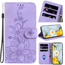 KAL-Coque Pour Iphone 16 Pro Max 6.9 Pouces 2024 Housse En Cuir Avec Porte-Cartes Téléphone Portable Avec Support Etui À Rabat Magnétique Pour Iphone 16 Pro Max 6.9" 2024 - Violet Lys
