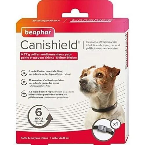 Beaphar Canishield Collier Antiparasitaire Petit-Moyen 410.0160.002
