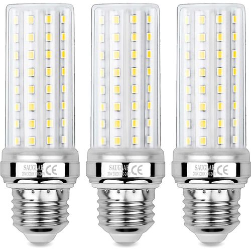 Ampoules De Maïs Led 20w, Équivalent 150w Ampoule Incandescente, 2300lm, 4000k Blanc Neutre, Ampoules À E27 Vis Edison, 3 Pièces