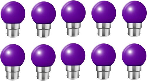 Ampoule Led Couleur E27 2w Équivalente 20w 200lm E27 Grosse Culot À Vis Ampoule Couleur Led Ampoules Multicolore Pour Maison Bar Fête Décoration D'ambiance - Lot De 10