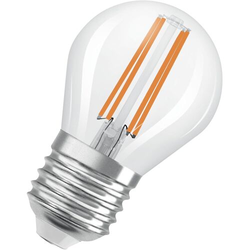 Kal-Led Superstar Classic P 40 En Forme De Mini Bouclassique, Corps En Verre Transparent, 2,2 W, 470 Lm,E27, Lumière Blanc Chaud De 2700 K, Eek A, Diamètre 45 Mm, Clear