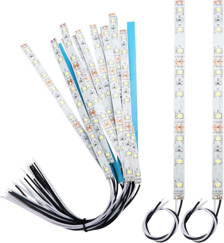 15 Pièces 150mm Pré Câblées Led Smd, Modélisme Led, 12-18v Led Bandes, 2335 Smd Led, Blanc