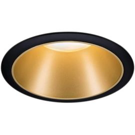 Paulmann 93406 LED spots encastrés Cole rond incl. 3x6,5 watts gradable projecteurs encastrés Blanc, Doré mat Lampe encastrée plastique, Alu zinc Spot pour plafond 2700 K