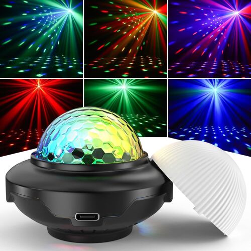 Mini Boule Disco, Disco Light Party Light 300Mah Batterie Intégrée Usb C Lumière Contrôlée Par La Musique Dj Ball Avec Veilleuse Pour Fêtes Enfants Anniversaire Cadeau De Noël