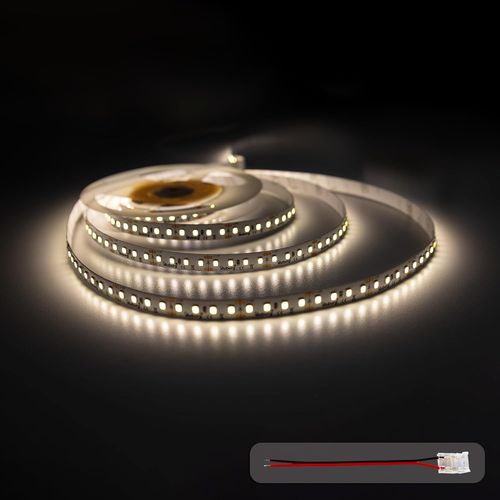 Ruban Led 12v 5m Blanc Neutre 4000k 128leds/M 12w/M 7200lm Smd 2835 Dimmable Auto-Adhésif Led Strip Bande Lumineuse Décoration Eclairage