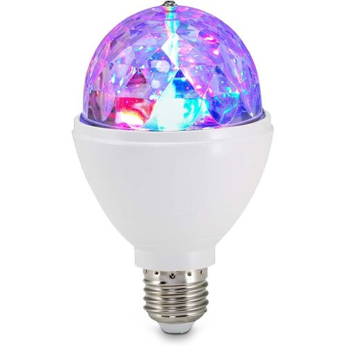 Ampoule Disco Led,Plastique,E27,3 W,Blanc,1 Unité (Lot De 1)