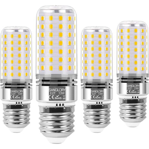 Tianyi-Ampoule Led E27, 13w Équivalent 100w, 1400lm, Blanc Chaud 3000k, Angle Du Faisceau 360°, Ampoules Led E27 A Vis, Non Dimmable, Lot De 4
