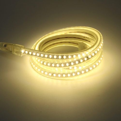 Ruban Led 2m Blanc 4000k Ac 220v 230v Ip67 Etanche Bandeau, Smd 5730 120led / M Bande Lumineuse Led 2 Meters (Blanc, 2)
