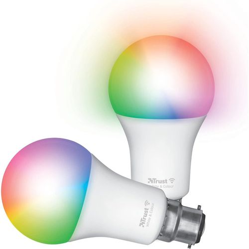 Wifi B22 Ampoule Connectée, Compatible Avec Alexa Et Google Home, Ampoule Led Couleur, Sans Hub, 2.4ghz Lampe Led, Ampoule Wifi Blanc Et Couleur ¿ Lot De 2