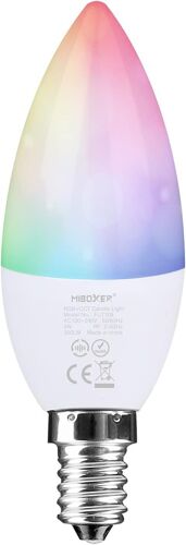 ®, 6w E27 Milight Miboxerwireless E27 6w 2.4g Rf Télécommande Ampoule Led Rgbcct (Télécommande Non Incluse), 550lm, Fut014