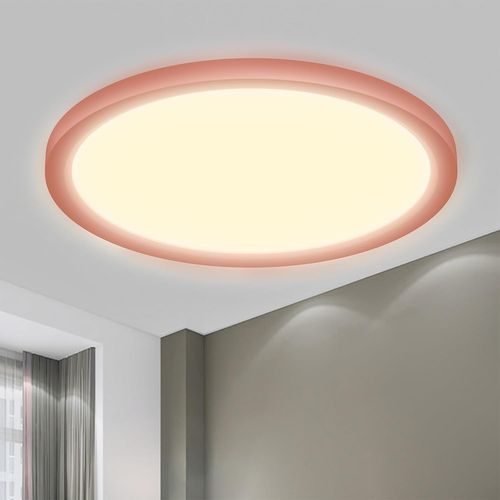 Tianyi-® Plafonnier Led, Lampe De Salle De Bain Étanche Ip44 Ronde Plate 18w 3000k 1600lm Lampe Simple Moderne Mince Pour Salon Chambre Cuisine Balcon Couloir Sous-Sol Bureau, 220 * 24mm