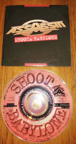 Cd Single Advance Assassin " Shoota Babylone " 2 Versions De 1996 Delabel Music ,Hip-Hop Rap
