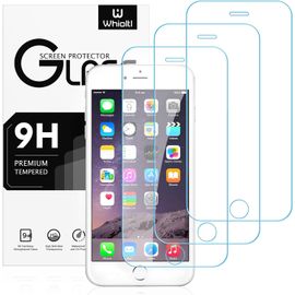 3 Pièces Verre Trempé Pour Iphone 8 Plus,Iphone 7 Plus,Iphone 6s Plus Et Iphone 6 Plus,Ultra Résistant Film Protection Écran,Sans Bulles D'air,0.33mm,Hd Dureté 9h Glass,Anti Rayures