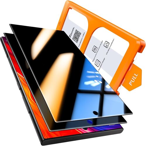 KALANKA-Verre Trempé Anti Espion pour Samsung Galaxy S24 Ultra, Véritable Anti-Espion à 25°, Dépoussiérage Automatique, Coques de Téléphone Compatibles, Sans Bulles, Dureté 9H, 2 Pièces