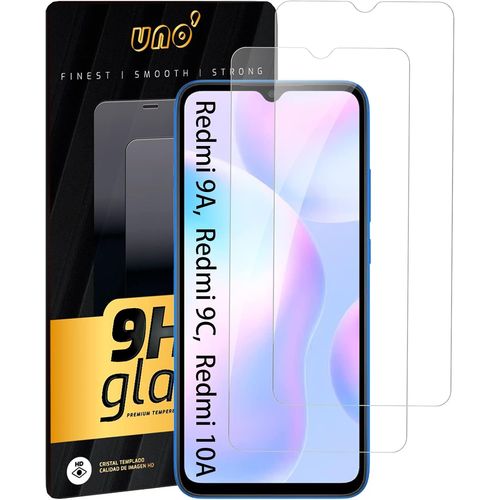 Tempered Glass Screen Protector For Xiaomi Redmi 9a, Redmi 9c, Redmi 10a, Ultra Tough Bubble-Free, 9h, Anti-Scratch [2 Units]