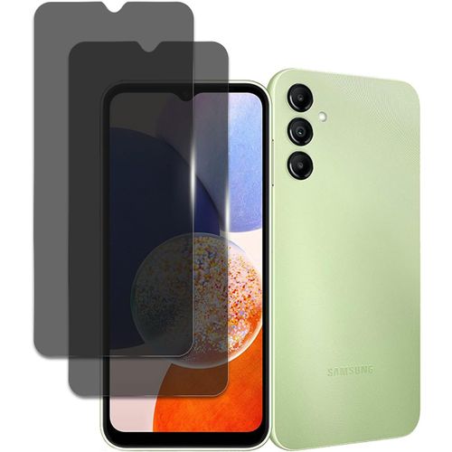 2pcs Verre Trempé Anti Espion Pour Samsung Galaxy A14 4g/5g, Privacy Film De Protection En Verre Trempé, Écran Anti-Rayures, Anti-Emprenites Digitales, Haute Définition, Sans Bulles