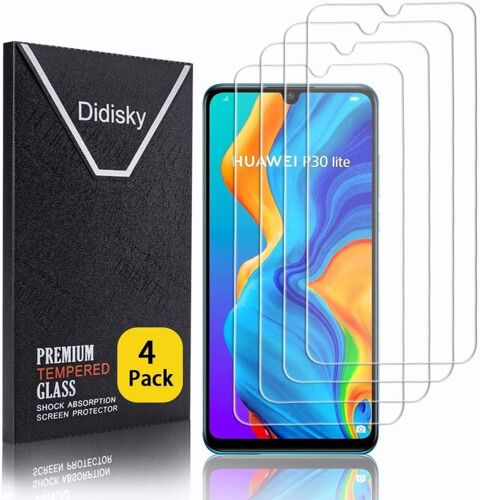 KALANKA-Lot de 4 Protecteur Verre Trempé pour Huawei P30 lite, Film Protection écran, dureté 9H, Pas de Bulles, Haute définition