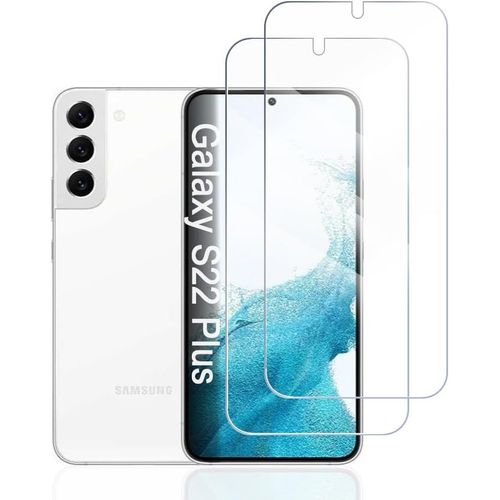Hshi-Verre Trempé Pour Samsung Galaxy S22+ 5g,2 Pièces De Protection D'écran Dureté 9h Vitre,Transparent Hd,Sans Bulles Film Protection Écran