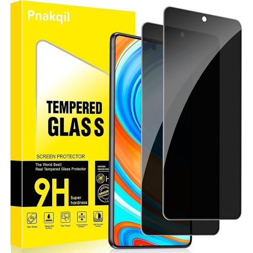 Verre Trempé Anti Espion Pour Xiaomi Redmi Note 9 Pro/9 Pro Max/9s 4g 2 Pièce,Anti-Espion Film Protection Écran,9h Dureté Privacy Anti-Spy Protecteur D'écran,Anti Rayures Confident[Lot6192206]