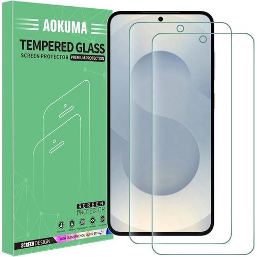 Verre Trempé Compatible Samsung Galaxy S25 Edge / S25 Plus 5g, [Lot De 2] Protection D'écran Pour Samsung S25+ [0.26mm] [Extrêmement Résistant Aux Rayures][Haute Définition][Facile À Installer]