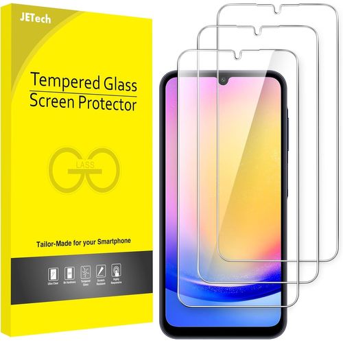 Protection D'écran Pour Samsung Galaxy A25 5g 6,5 Pouces, 9h Film De Verre Trempé, Anti-Rayures, Hd Transparent, Lot De 3