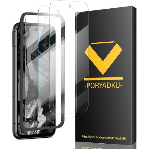 3 Pièces Verre Trempé Pour Google Pixel 8a, Et 1 Cadre D'installation, Déverrouillage Par Empreinte Digitale, Dureté 9h, Anti-Rayures, Sans Bulles, 3d-Coverage, Hd Verre