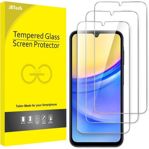 Screen Protector For Samsung Galaxy A15 4g/5g 6.5 Inch, 9h Tempered Glass Film, Anti-Scratch, Hd Transparent, Pack Of 3