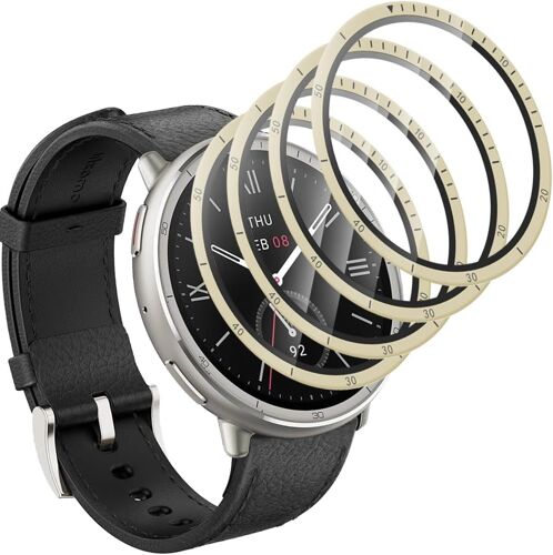 Verre Trempé Pour Amazfit Active 2 44mm Protection Écran [4 Pièces], Pmma Film Protecteur Composite, Hd/Anti Rayures, 3d Incurvé Protection Écran Pour Amazfit Active 2 44mm