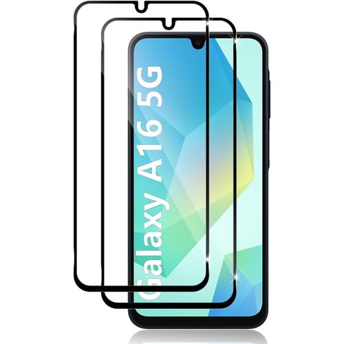 Khkui-Verre Trempé Pour Samsung Galaxy A16/A26,2 Pièces Ultra Résistant Film Protection Écran(Noir), Sans Bulles,Film De Protection Écran Ultra Hd Dureté 9h Anti Rayures, 2.5d Vitre Protecteur