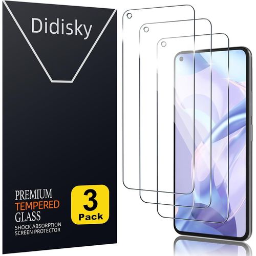 [Lot De 3 Protecteur Verre Trempé Pour Xiaomi Mi 11 Lite 4g / 5g /5g Ne, Film Protection Écran, Résistance Aux Rayures, Dureté 9h, Pas De Bulles, Haute Définition, Facile À Utilise[Tre891004]