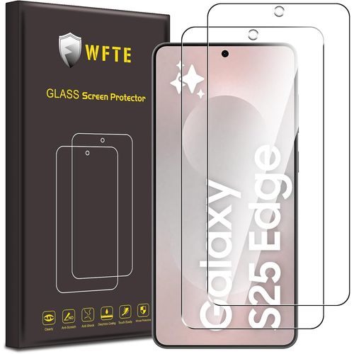 [Lot De 2 Verre Trempé Pour Samsung Galaxy S25 Edge/S25 Plus/ S25+,0,26mm Film De Protection D'écran Avec Haute Transparence À 99%,Anti-Trace Protecteur Avec Dureté 9h Glass