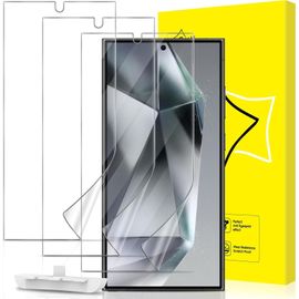 Kal-Lot De 3, Protection Ecran Pour Samsung Galaxy S24 Ultra 5g [Vitre Protecteur 9h Dureté] [Sans Bulles] [Anti-Rayures] Films De Protection En Tpu Flexible