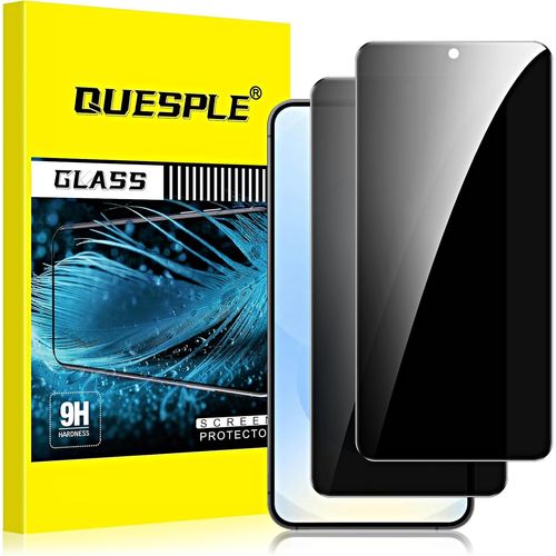 [2 Pièces] Verre Trempé Anti Espion Pour Samsung Galaxy S25 5g, Haute Qualité 3d Incurvé Couverture Complète, Dureté 9h, Sans Bulles, Film De Confidentialité Protection En Écran