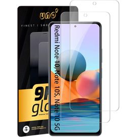 Film De Protection D'écran En Verre Trempé 2 Unités Compatible Avec Xiaomi Redmi Note 10,Note 10s,Note 10 5g,Verre Trempé Ultra Résistant Sans Bulles,9h,Anti-Rayures.