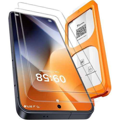 JGD-Verre Trempé pour Samsung Galaxy S25 Plus, Dépoussiérage Automatique, Sans Bulles, Dureté 9H, Résistant aux Rayures, Coques de Téléphone Compatibles, Couverture Complète Protection, 2 Pièces