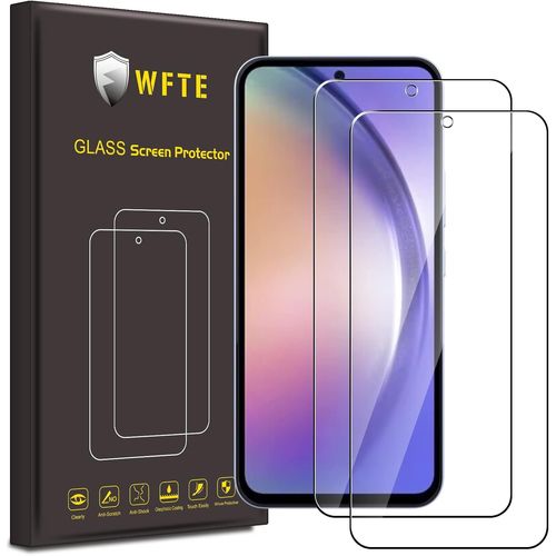 [Pack Of 2 Tempered Glass For Samsung Galaxy A54 5g, 0.26 Mm Screen Protector With 99% High Transparency, Anti-Fingerprint Screen Protector With 9h Hardness Glass