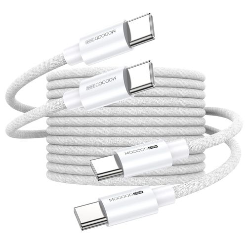 240w USB C vers USB C câble 2m / 2 pack, câble de charge rapide USB C vers USB câble USB, câble de charge rapide USB pour iPhone 15/15 pro, MacBook Pro/air, Samsung Galaxy S23 s22 s21