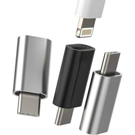 lbgwp60-Adaptateur Lightning Vers Usb C Pour Iphone Ipad Mini Compatible Pour Samsung (3Pack) Jack Câble Type Mâle Pour Apple Femelle Accessoires Adaptateurs Type C Câble Charge Connecteur L-To-Tp