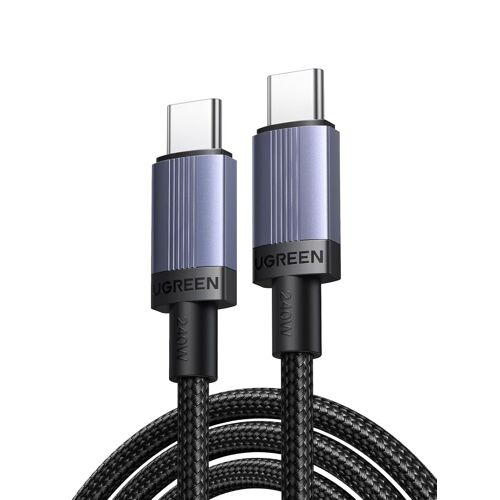 JGD-240W Câble USB C vers USB C PD 3.1 5A 48V Cable Type C Charge Rapide Nylon Tressé Compatible avec MacBook iPad Ordinateur Portable de Jeu iPhone 17 Pro Max Air Galaxy S25 Plus Ultra (2M)