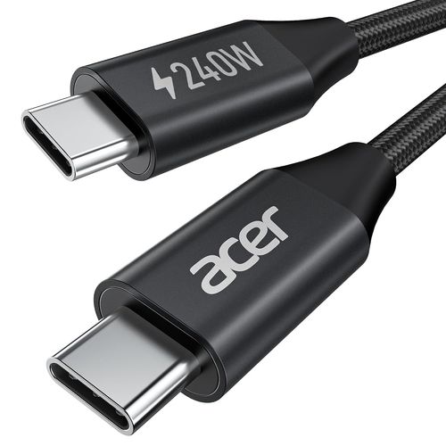 SUBZONAL-Câble USB C 240W 3M, Cable USB C vers USB C Charge rapid, Chargeur Type C Nylon Tressé Compatible avec iPhone 17 16 15 Samsung S23 Ultra iPad Air MacBook Pro Google Pixel 7 etc.