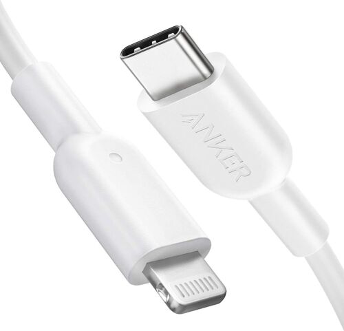 Cable iPhone USB C, Câble USB-C vers Lightning 180 cm avec certification MFi - Câble PowerLine II compatible Power Delivery pour iPhone X/XS/XR/XS Max/8/8 Plus