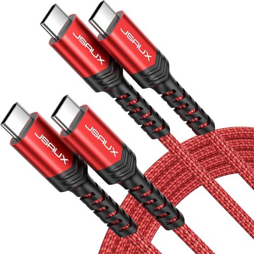 KALANKA-Lot de 2 câbles USB C vers USB C 100 W (3 m), câble de charge USB C de type C 5 A, charge rapide, compatible avec Nintendo Switch 2, iPhone 16 Pro Max, Samsung Galaxy S25, S24, MacBook, iPad